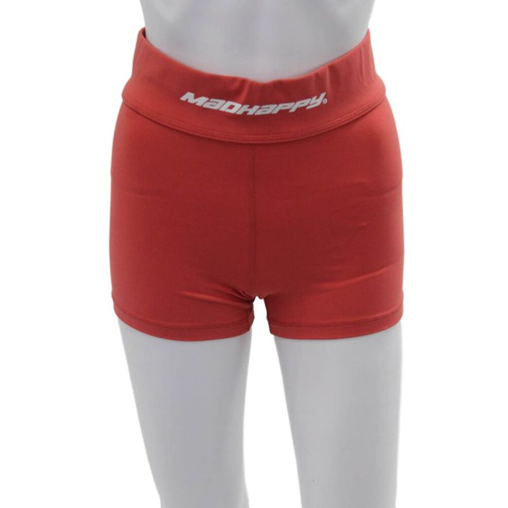 Madhappy Unisex Red Biker Shorts Nylon Spandex Sports Size S